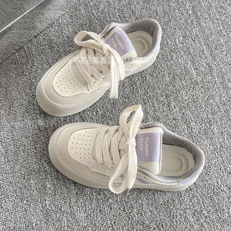 Thick-soled heightening little white shoes women's 2025 spring and summer new retro soft baseplate shoes casual versatile sports moral training shoes