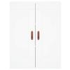 Highboard in White 69.5 x 34 x 180 cm engineered wood