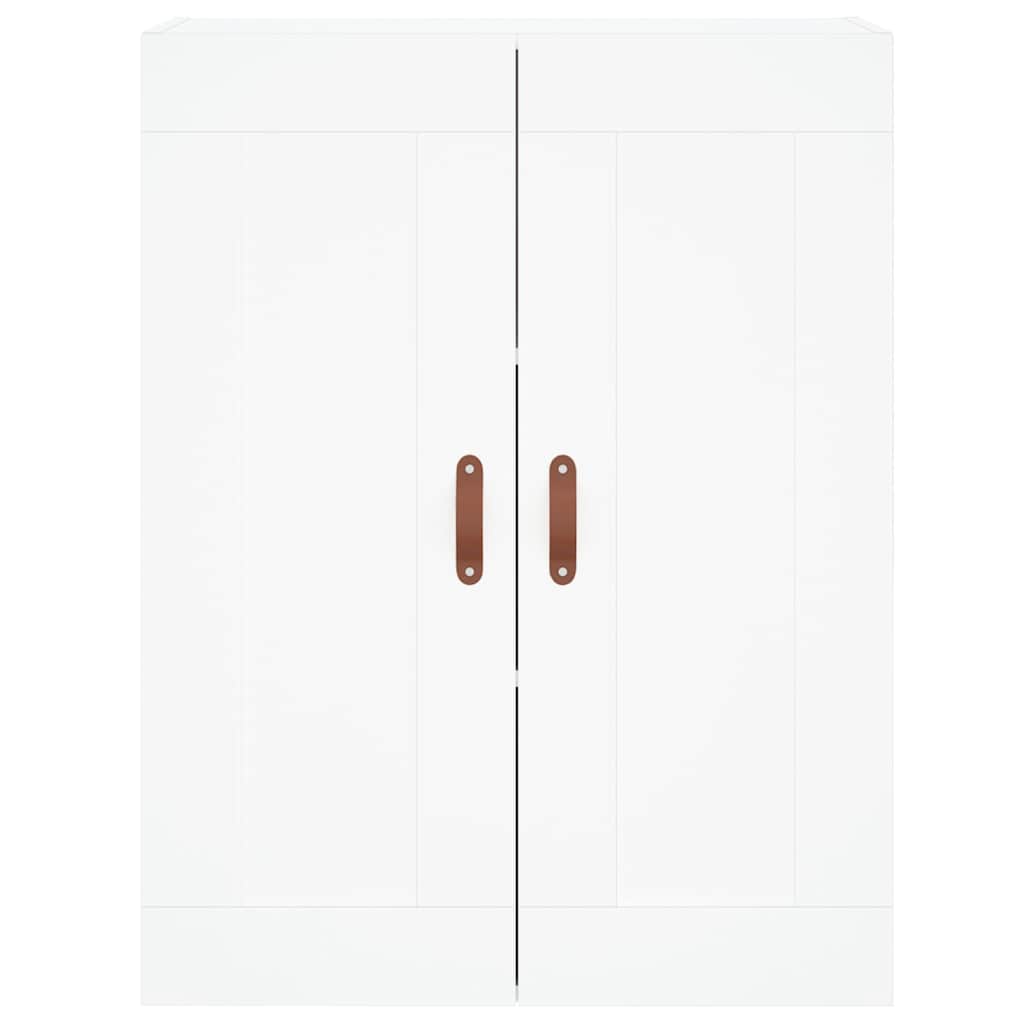 Highboard in White 69.5 x 34 x 180 cm engineered wood