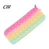 Decompression Pencil Case Pop Case, Large Capacity Silicone Storage Bag, with Relief Bubble Toy Stationery for Kids School Office Stress