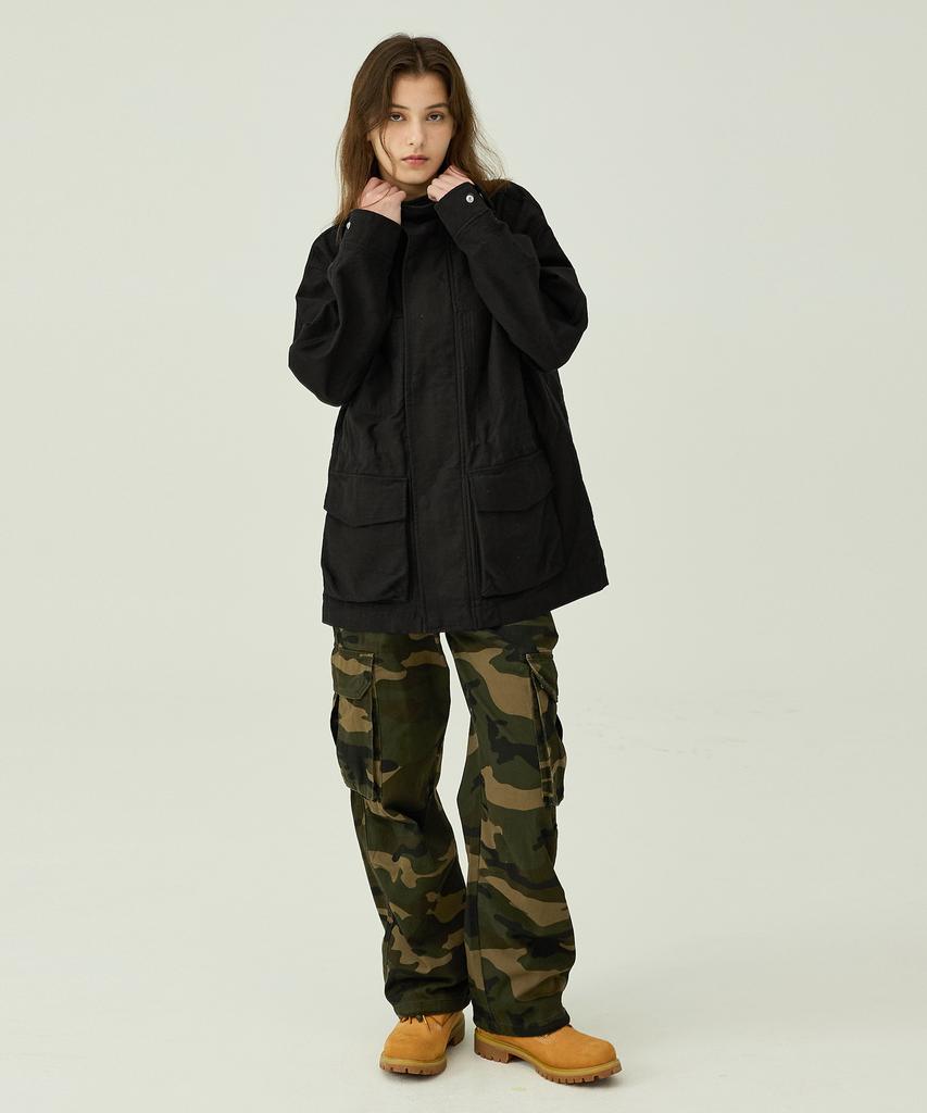 Magoodgan Safari 5311 Satin Cotton Oversized Khaki Field Jacket