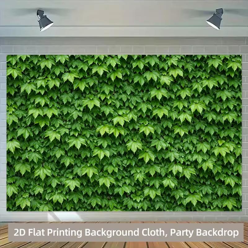

2D Ivy Leaf Wall Backdrop - Green Plant Photography Background for Photoshoot 47.2x31.5inch/120*80cm