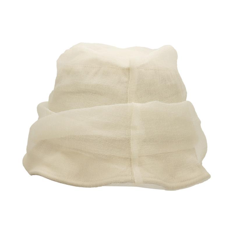 Printemps nouveau fil de lin plissé chapeau de pêcheur à bassin design de niche pare-soleil crème solaire montre petit visage à la mode polyvalent