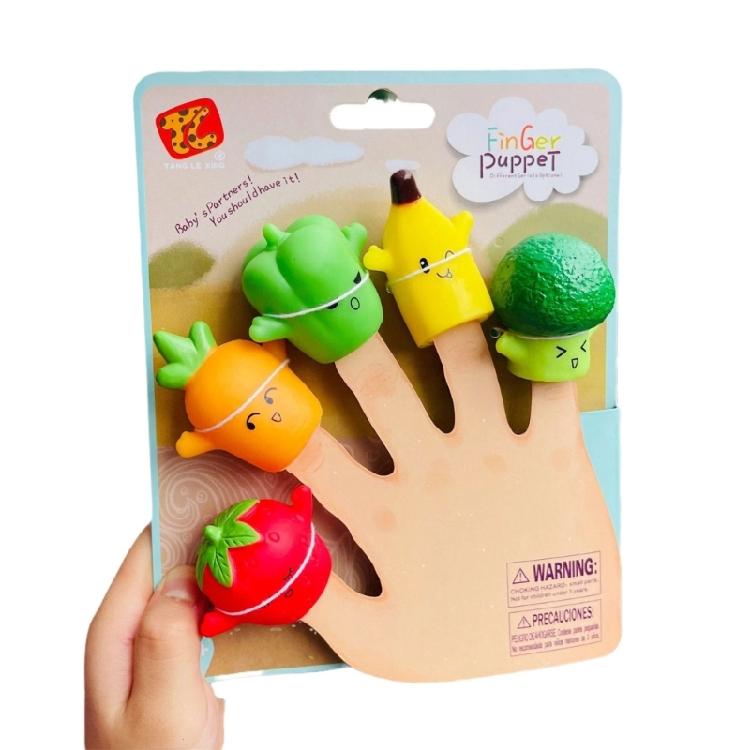 

Rubber Finger Puppets Animal Toy for Toddlers Birthday Party Activities Interactive Learning Game