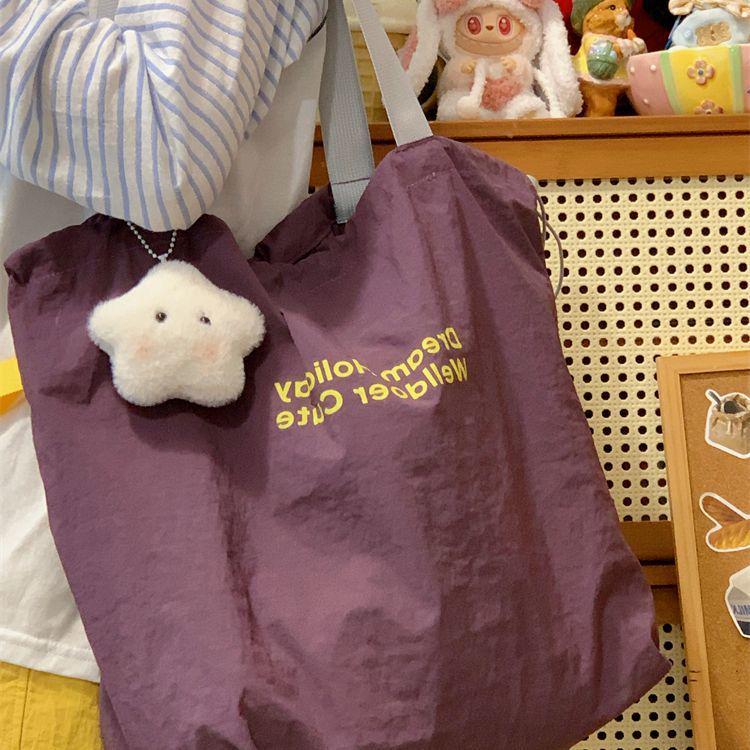 2025 Prosty Dojazd Torba Płócienna na Jedno Ramię - Duża Pojemność, Lekka, Casualowy Design dla Studentów