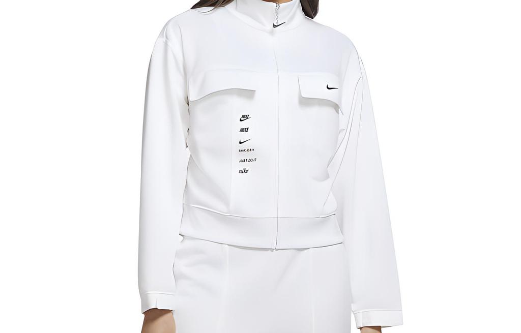 Nike Jackets Women's White Stand Collar Moderate Other CU5679-100