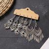 Set earrings retro niche long fringed bohemian vacation style earrings women's earrings