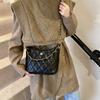 Rhombus chain bag women's 2025 new trendy fashion retro underarm bag niche texture shoulder bag messenger bag