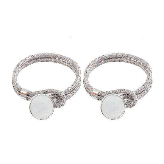 1 Pair Practical Curtain Tieback Exquisite Reusable Wear-resistant No Hooks Required Curtain Buckle Punch Free for Hotel
