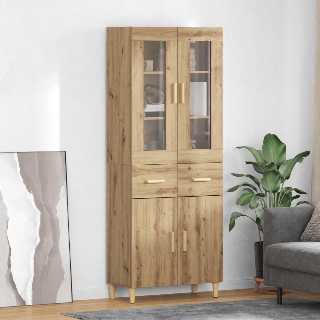 Highboard Artisan Oak 69.5 x 34 x 180 cm Particleboard
