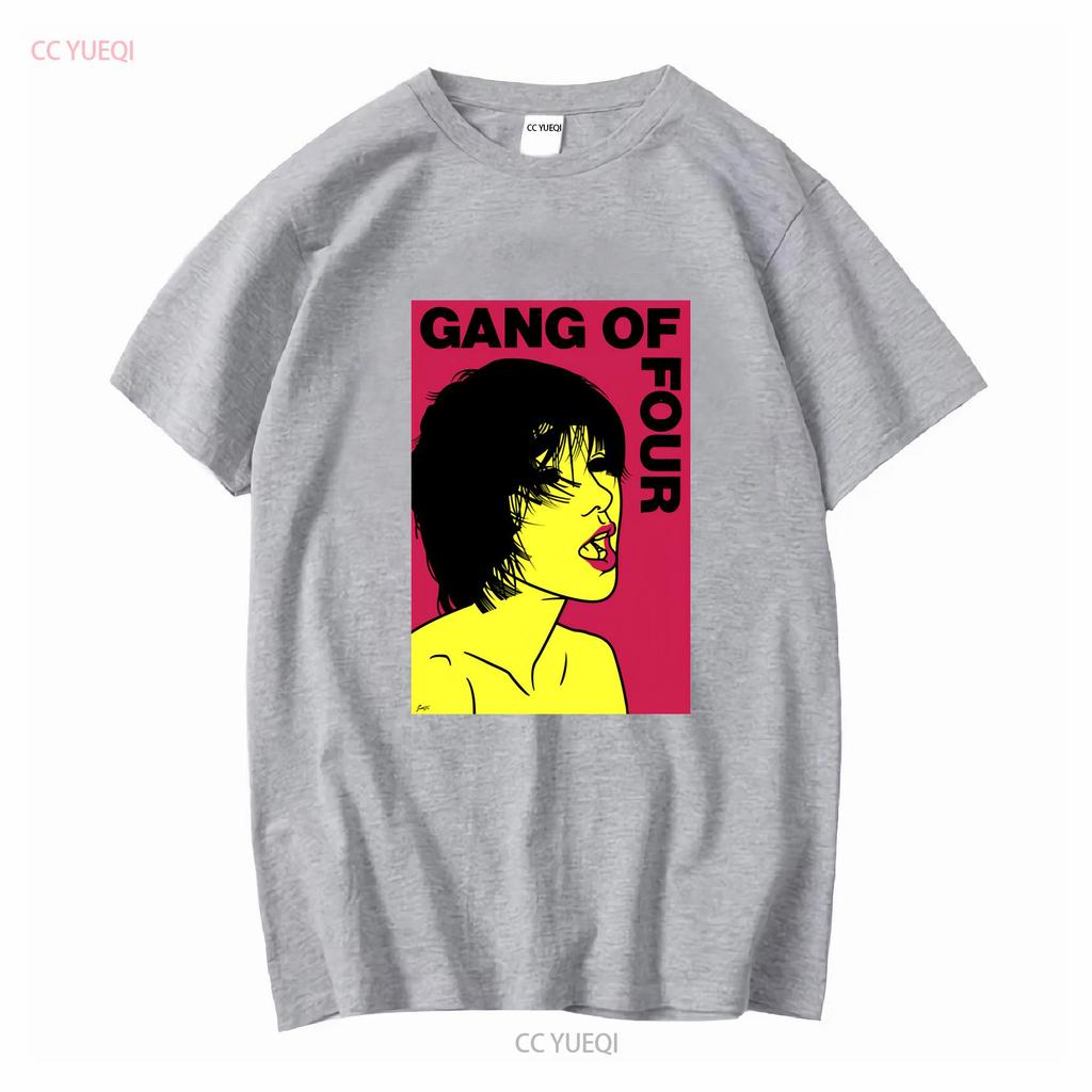 Gang Of Four Punk Rock T Shirt Unisex S 3xl Vintage Washed Versatile Homme Designer Clothes Stylish Breathable