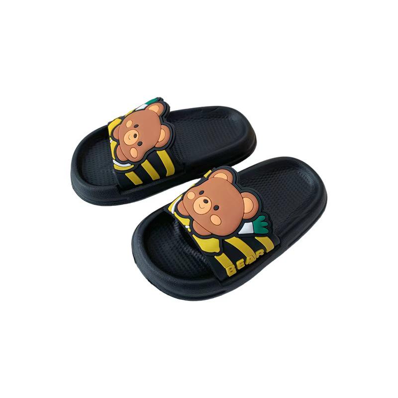 

Little Bear Kids Cartoon Slippers, Soft Sole, Cute Flip-Flop Sandals for Boys & Girls, Outdoor Wear Baby Shoes 30 темно-синього кольору