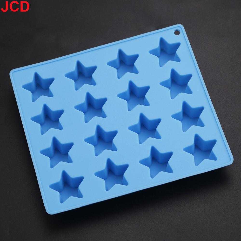 Silicone world 16 grid star ice grid Silicone Mold Ice Cube Tray DIY Chocolate Fondant Mould Pastry Jelly Cookies Baking Tools