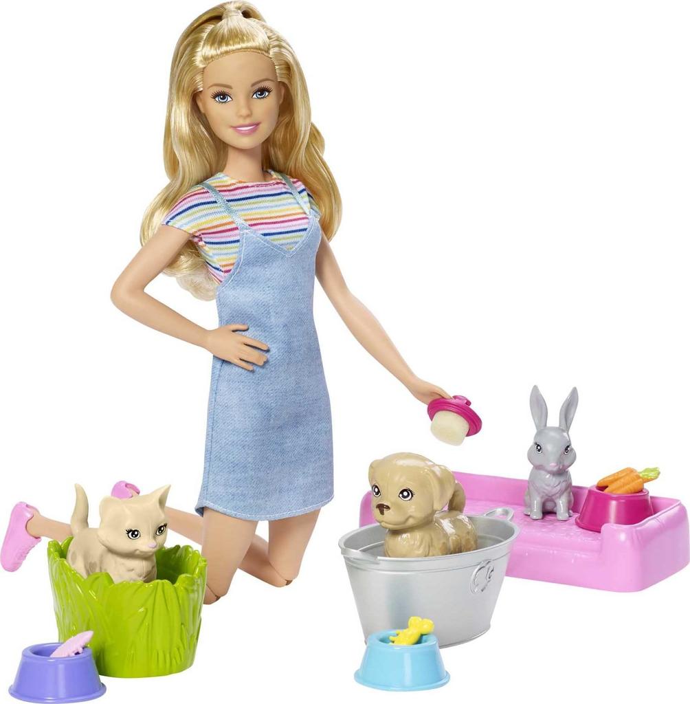 Barbie Pet Care Set Accessories for Ages 3 and Up (Dress-Up Doll, Set) (FXH11)