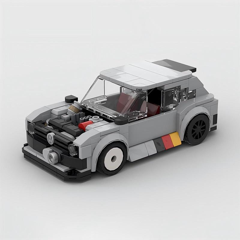 

MOC Lego-Compatible 8-Stud Volkswagen Golf GTI Mk1 Educational Building Toy