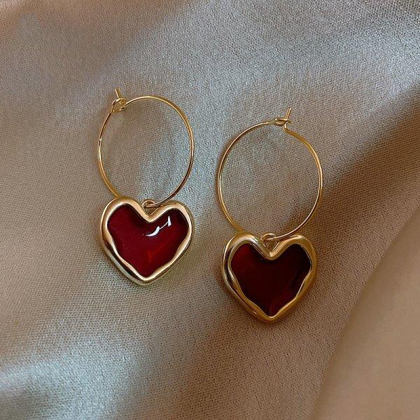 

New Trendy Heart Long Tassel Drop Earrings Gold Color 2026 Fashion Hanging Women s Earrings Bridal Wedding Party Jewelry Gift