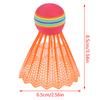 12 Pièces Volant de Badminton Eva Tête d'Arc-en-ciel Plumes de Badminton en Nylon Pour Sport de Jeu