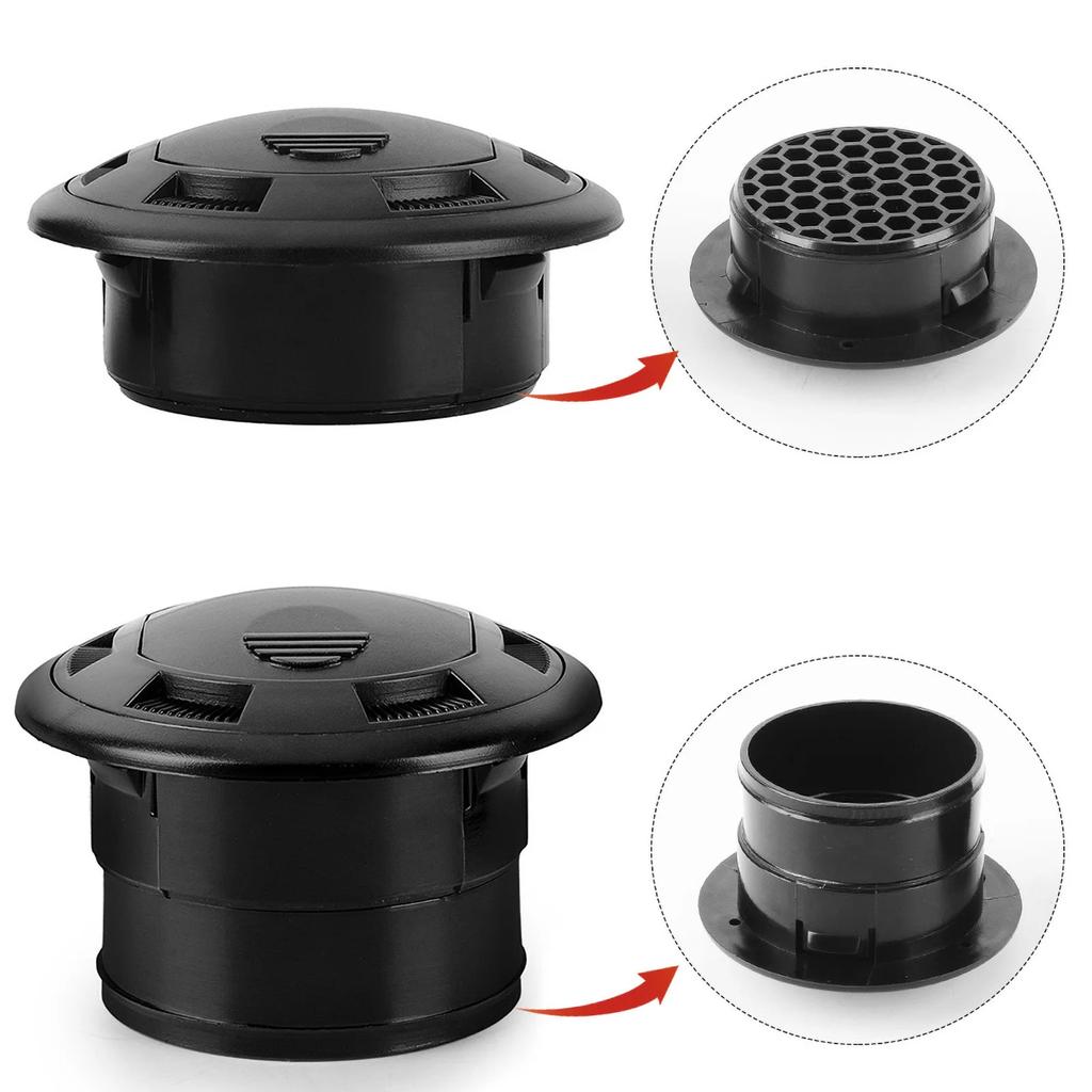 Air Vent Outlet Air Conditioning Vent Car Air Conditioner Outlet For Webasto Eberspacher Heater Lack Closeable Rotatable 75mm