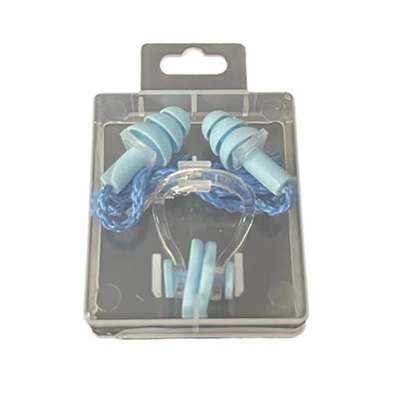 Adult and Child Swimming Earplugs with String: Soft Silicone, Waterproof, Anti-Choking, Multiple Colors