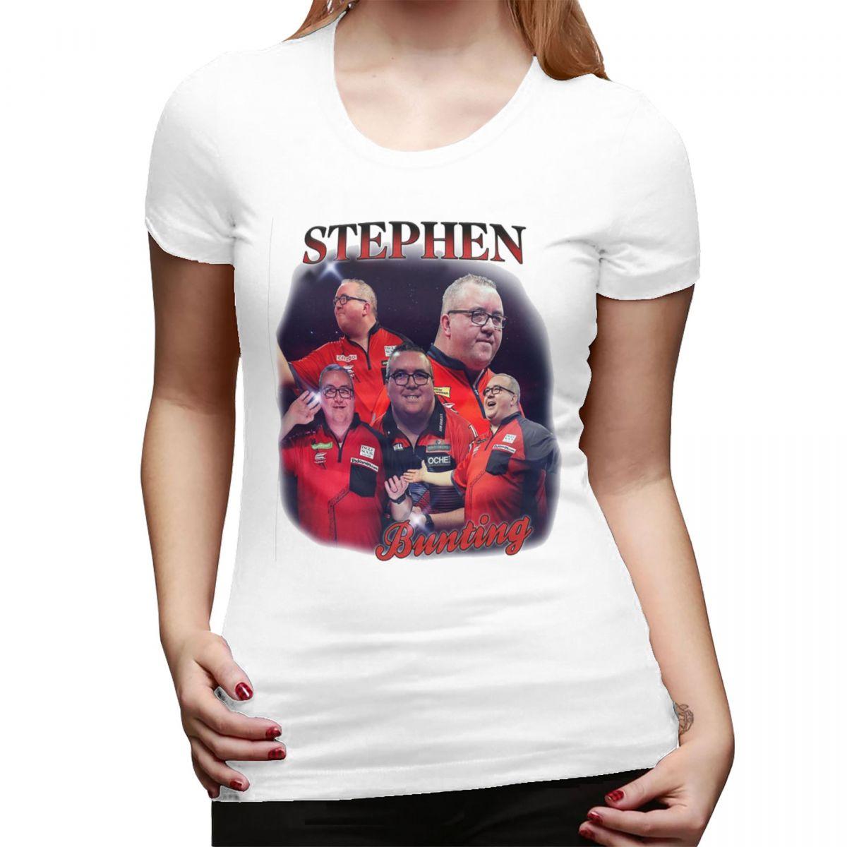 

Stephen Bunting Bootleg TShirt for Women Round Neck Streetwear T Shirts Womens Tees Short Summer Clothes Tops S