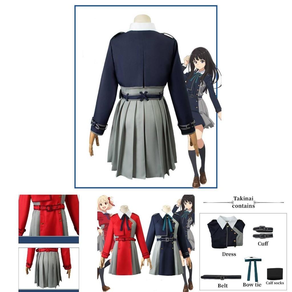 Lycoris Recoil Cosplay Costume With Polyester Fabric For Anime Conventions And Halloween
