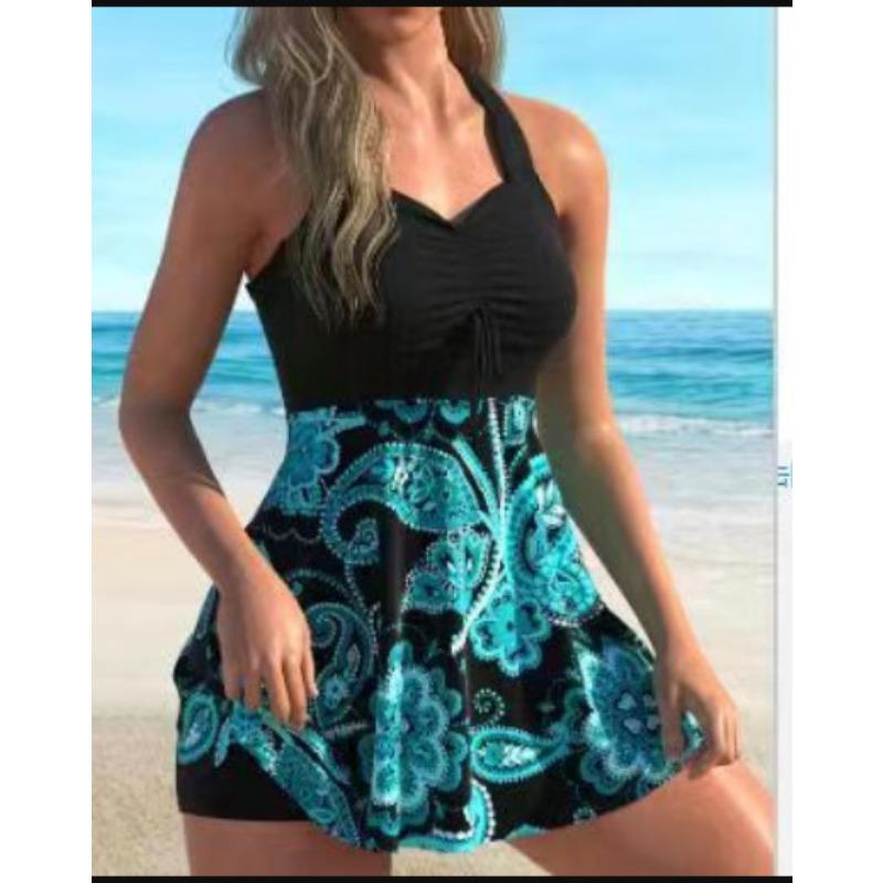 New one-piece women's swimsuit skirt tankini