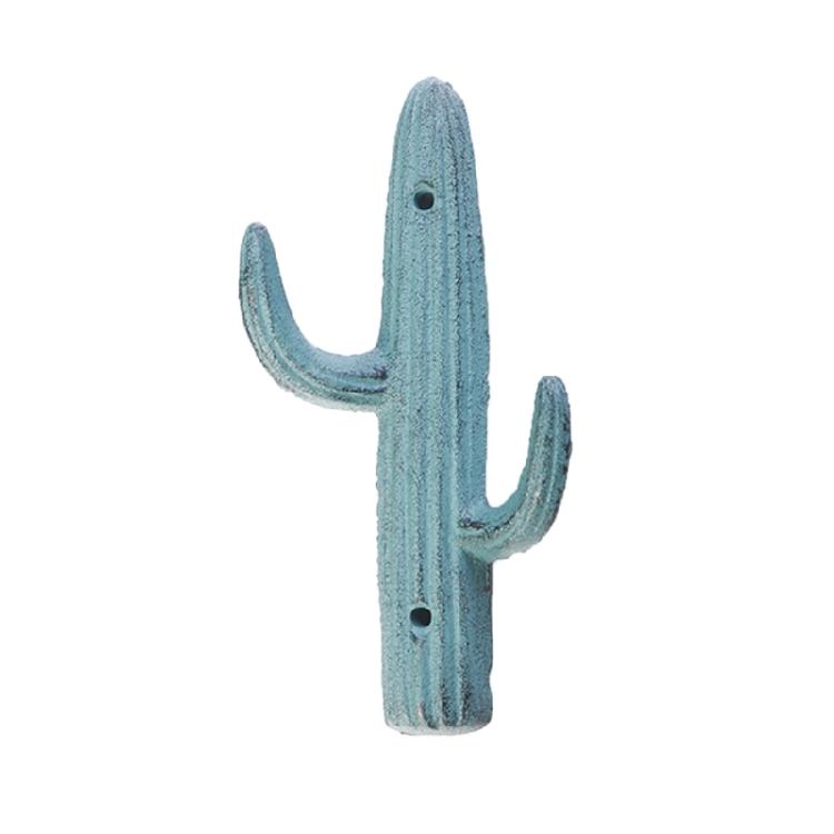 Decorative Cactus Shape Iron Hook Easy Install Clothes Storage Rack Backpacks Key Bag Hanging Solution Home Decoration