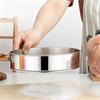 Cernător de Făină cu Manivelă 60 Mesh Sită din Oțel Inoxidabil cu Buclă de Agățare Strecurătoare Circulară pentru Zahăr Pudră și Praf de Copt Filtru Rotativ