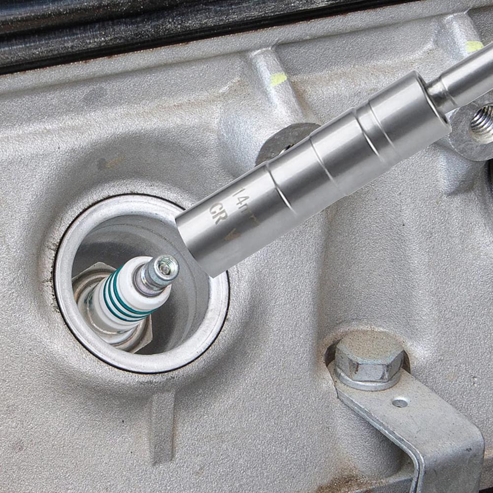 Magnetic Spark Plug Spanner 16/14mm Spark Plug Removal Tool 360 Degree Rotation Glow Plug Tool for Motorcycle Chainsaw Lawnmower