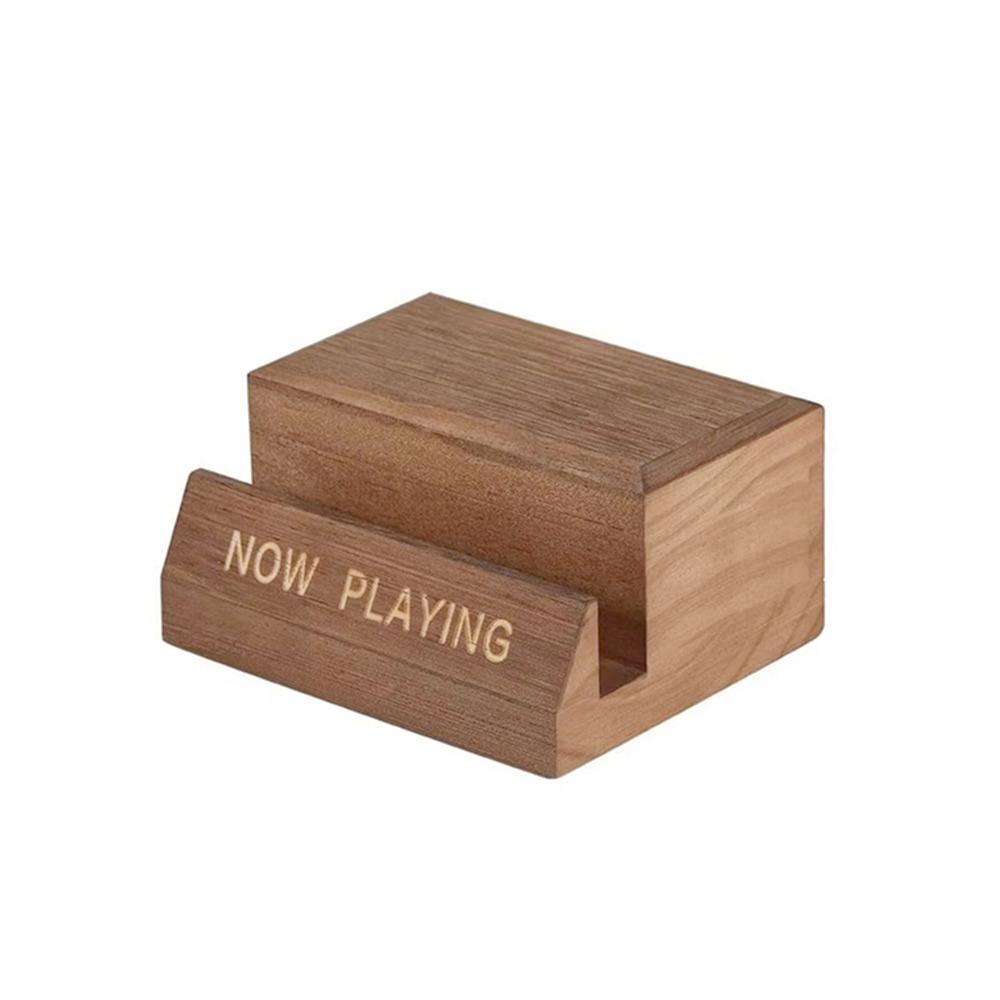 

Minimalist Wooden Vinyl Record Holder Single Holder Natural Now Playing Stand Decorative LP Display Shelf Music Albums
