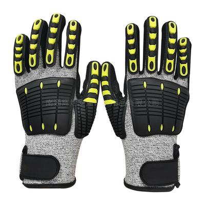 TPR Cut-Resistant Mechanical Gloves: Shock-Absorbing, Puncture-Resistant, Wear-Resistant, Anti-Collision, Anti-Smash for Shipping, Petroleum, Mining.