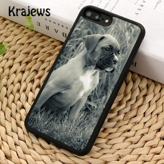 Krajews Boxer Dog Cute Funny Phone Case Cover For iPhone 14 5 SE 6s 7 8 plus XR XS 11 12 13 pro max Samsung Galaxy S21 S22ultra
