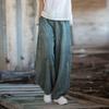Women's 2025 Distressed Cotton Linen Lantern Pants - Casual, Versatile, Literary Style for Travel