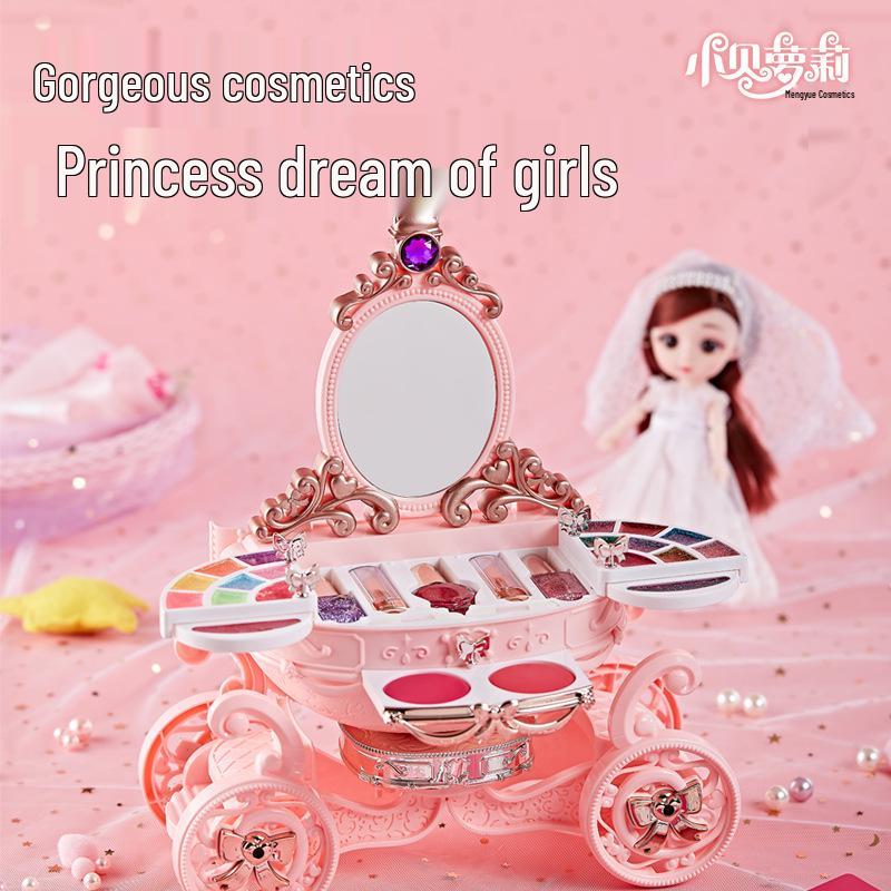 Children's Makeup Toy Set: Pretend Play Dressing Table with Lipstick & Nail Art