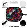 Bohemian Floral Pattern Zipper Sunglasses Case, Vibrant Artistic Botanical Eyeglasses Holder, Protective Spectacle Travel Box for Women Gifts