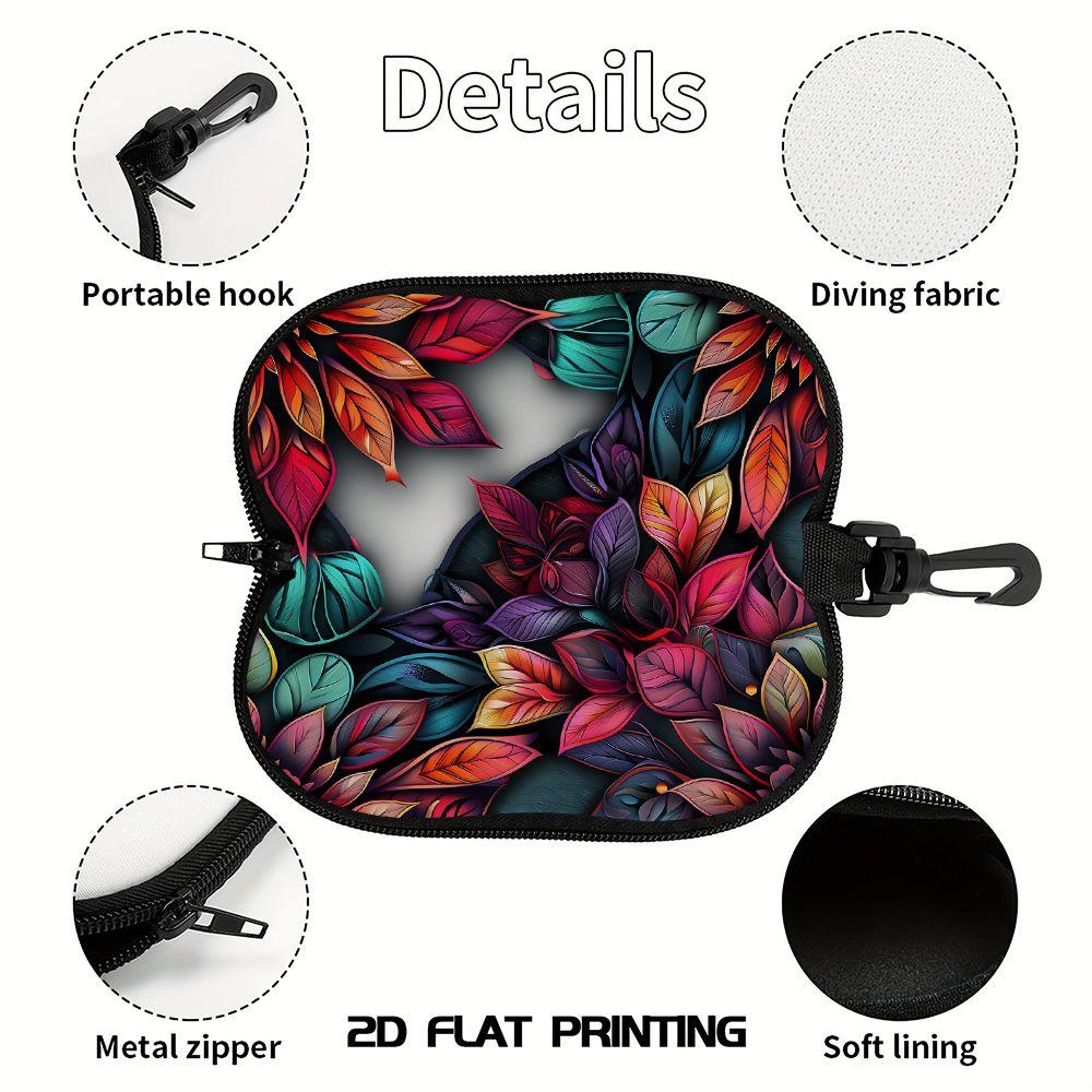Bohemian Floral Pattern Zipper Sunglasses Case, Vibrant Artistic Botanical Eyeglasses Holder, Protective Spectacle Travel Box for Women Gifts