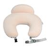 QUEEN ROSE Nursing Pillow, Maternity Cushion with Adjustable Straps, Reversible, Fully Washable, Cotton, Multifunctional, U-Shaped, Cute, Brown
