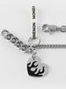 NONENON FLAME LOVE KEYRING(BLACK)_L