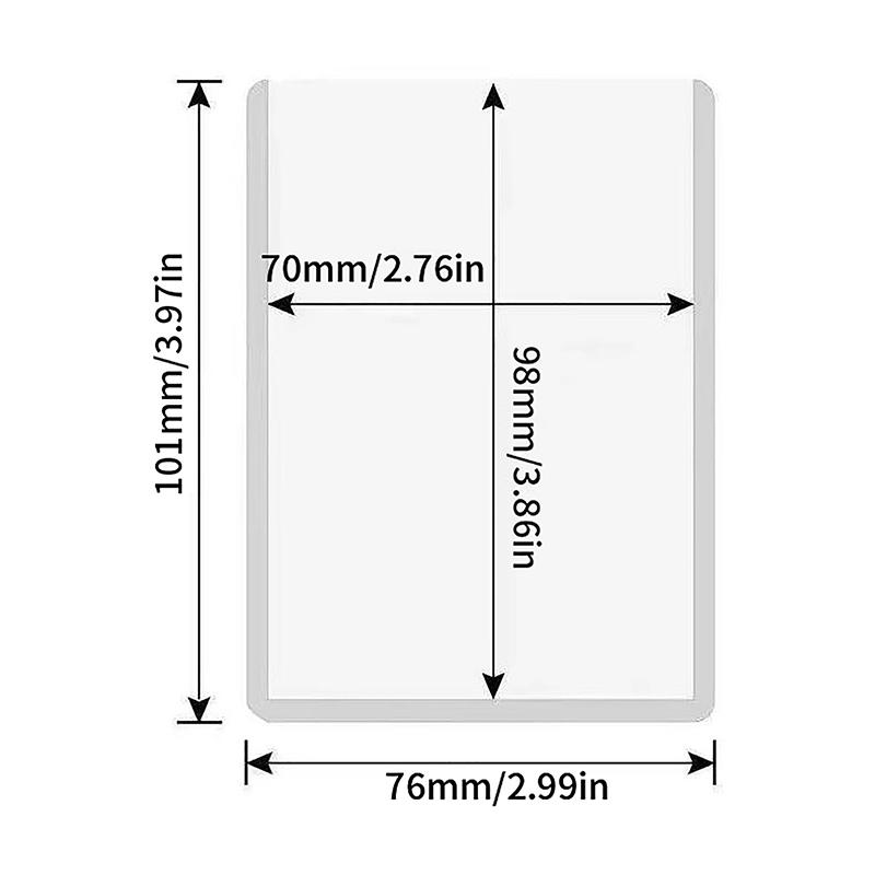 10Pcs Korea Card Sleeves Clear Acid Free Photocard Holographic Protector