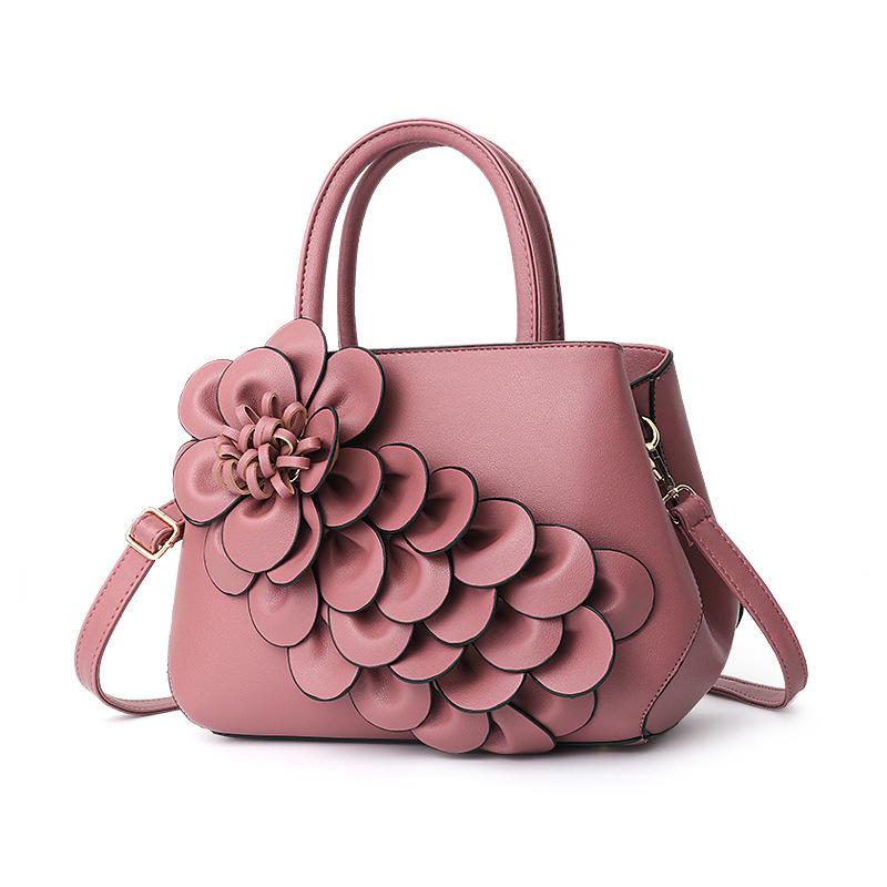 Women's Flower Handbag Shoulder Crossbody Bag,Cute Large Capacity Bag
