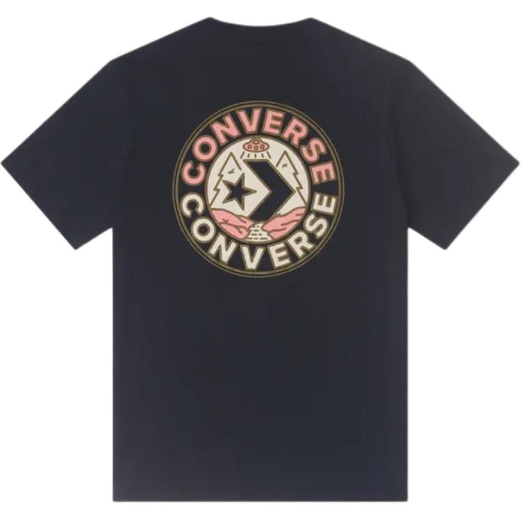 

New Converse T Shirts Men s Black 10026673-A01 M