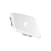 Silver Tone Gear Shift P Parking Button Stickers for BMW 5 6 7 Series X3