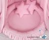 Set: hanging canopy for a children's room, nest with ruffle, pillows - pink