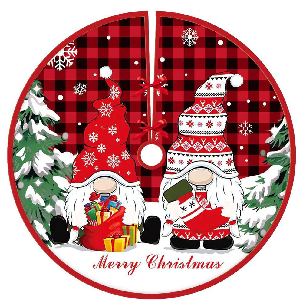 Christmas Tree Skirt Base Floor Mat Cover Xmas Tree Ornament Decoration