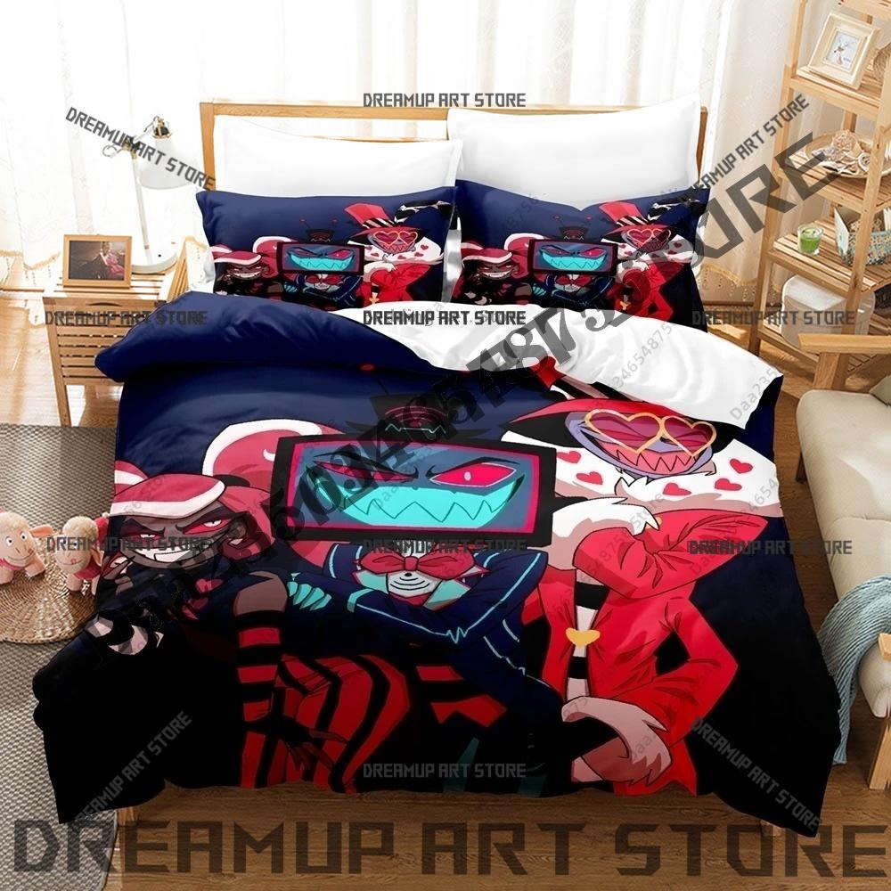 3D Printed Hazbinel The Vees Bedding Set for Boys Girls Duvet Cover Pillowcase Twin Queen King Full Single Double Sizes