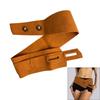 Korean Charm Wide Clasp Belt Fashionable PU Leather Waist Cincher Band For Women Adjustable Stretch Wrap
