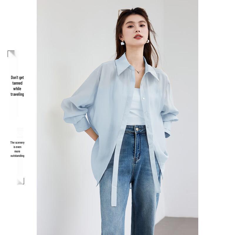 VICTORIA&VERA Women's Lyocell Cooling Long Sleeve Blouse