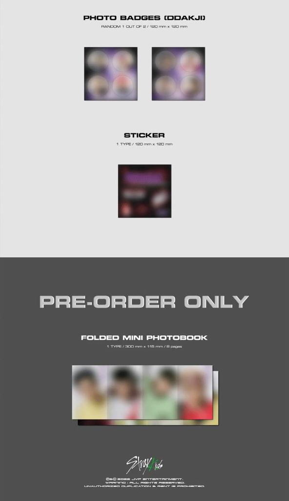 Stray Kids Oddinary 6th Mini Album Jewel Case Random Version Photo Sealed CD+18p PhotoBook+1p PhotoCard+1ea Badge-DDAKJI+1ea Sticker+Tracking