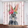 Easter Bunny Eggs Styles High Shading Curtains Variou Cartoon Styles and Colors Thick Blackout Drape Living Room Bedroom Curtain