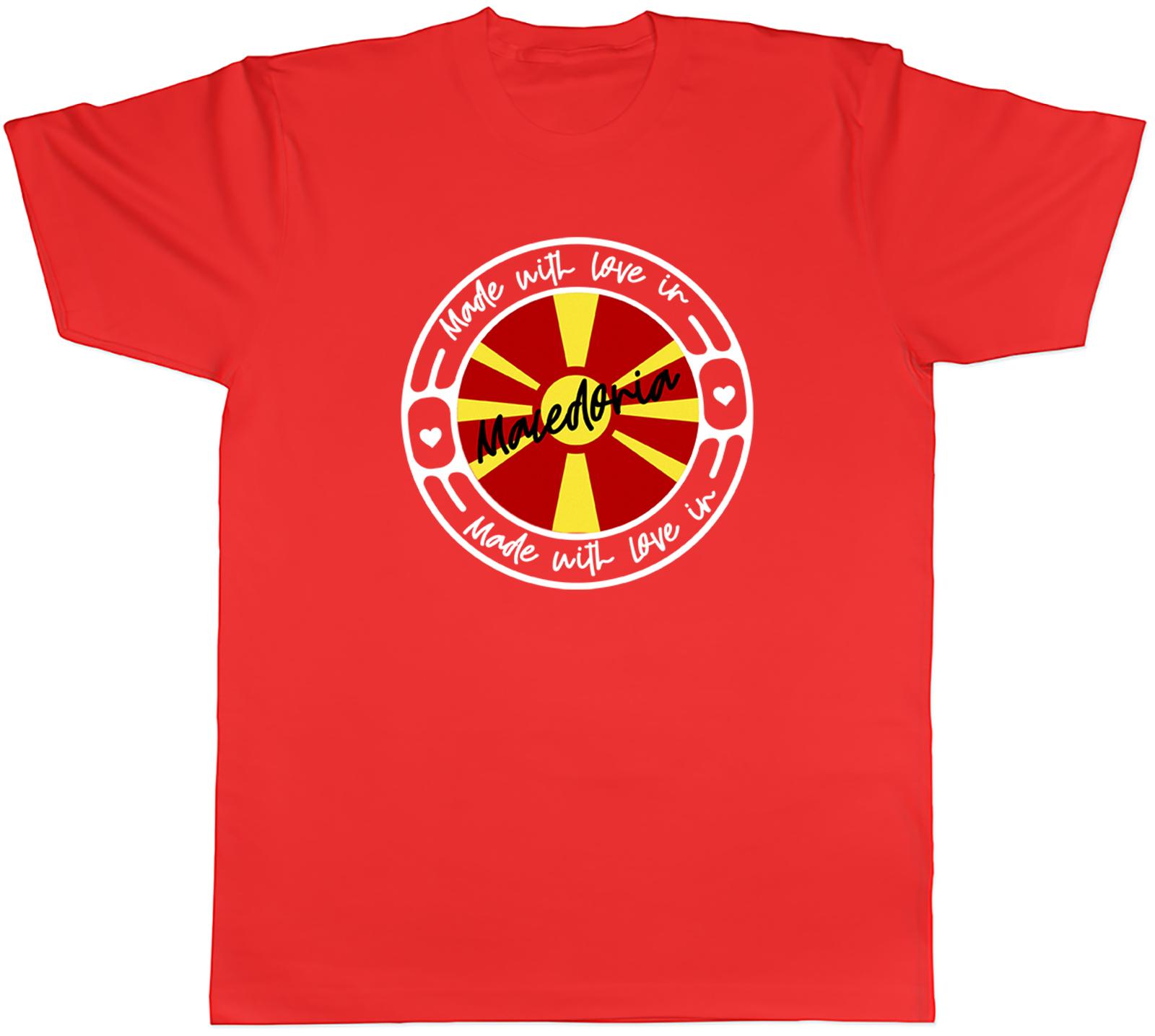Made With Love In Macedonia Unisexs Unisex TShirt Tee S